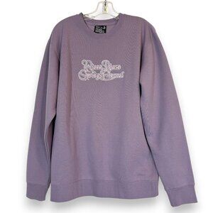 Wicca Phase Springs Eternal Sweatshirt Purple Embroidered Oversized Large
